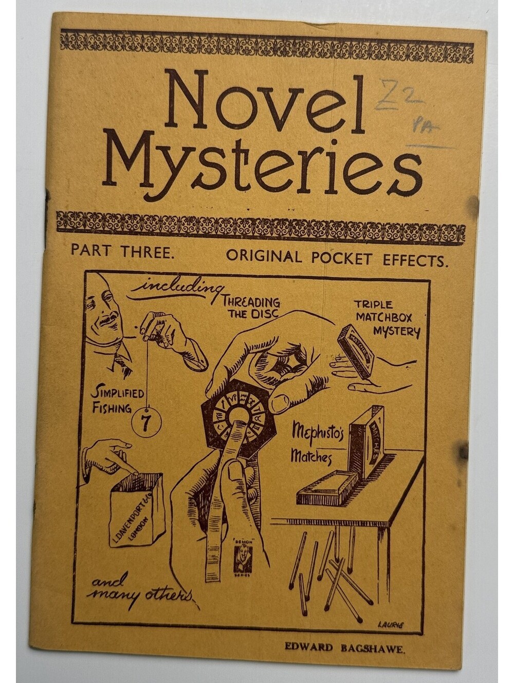 Novel Mysteries Bagshawe Pocket Magic Close Up Illusions Magic Tricks PB
